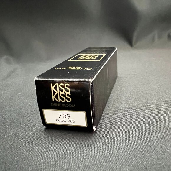 GUERLAIN KissKiss Shine Bloom Lipstick - 709 Petal Red - Picture 3 of 4